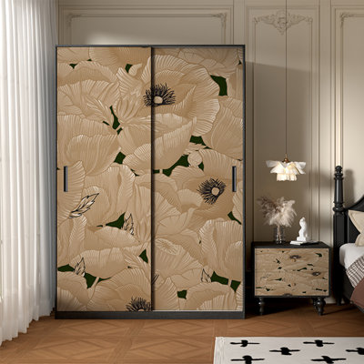 Armoire florale rétro de style chinois