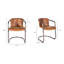 Chaise en cuir véritable Higbee