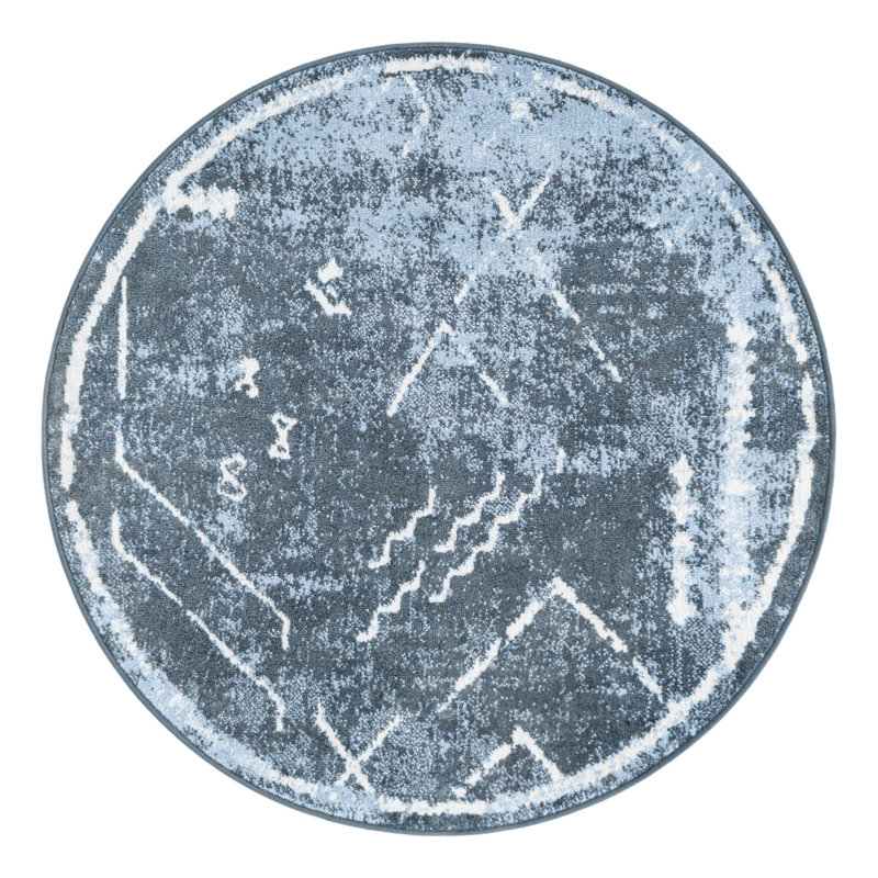 Eudora Geometric Indoor Rug, Round 3'3"