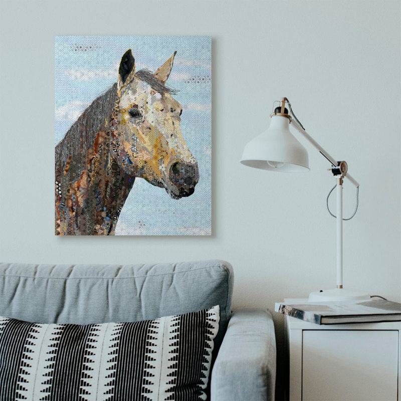 «Horse», impression, Toile tendue, H 40 po x l 30 po x P 1,5 po