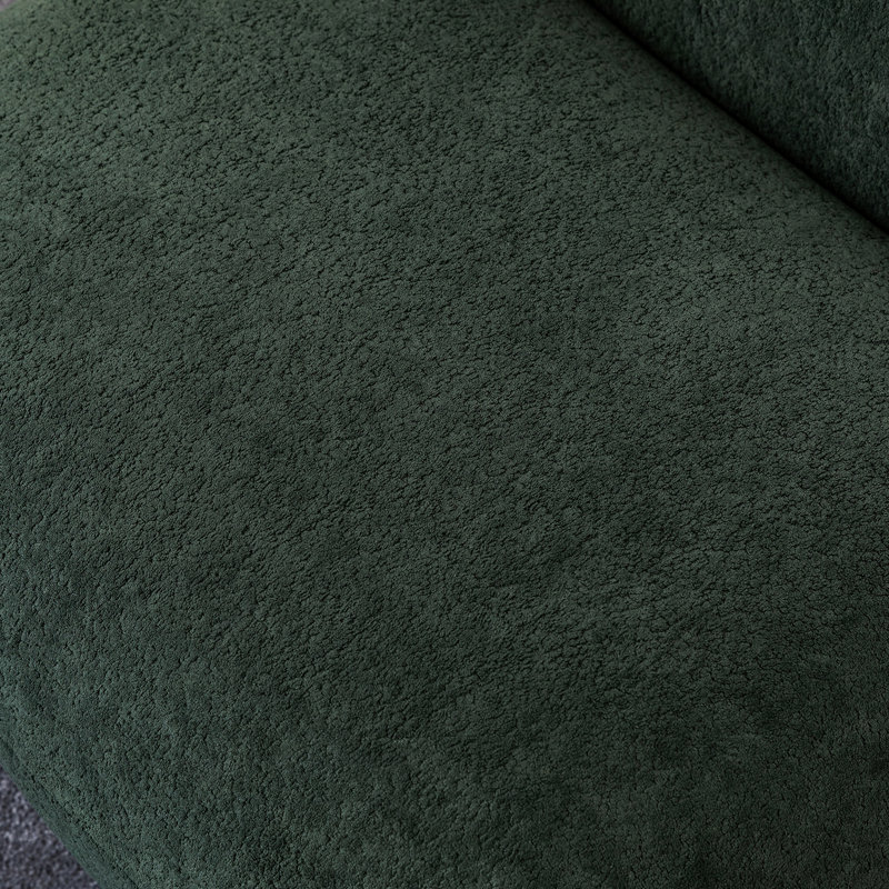 Fauteuil d'appoint de luxe, fauteuil en velours pour la réception, siège confortable avec support et revêtement respirant avec dossier pivotant moderne, espace de vie élégant, look élégant en bois d'eucalyptus