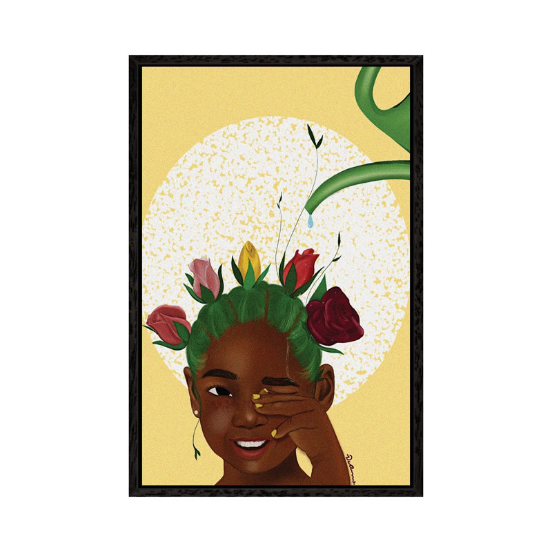 Get The Roots by DeeLashee - Print on Canvas, 66.04 cm H x 45.72 cm W, Black Framed