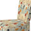 Boho Ferns In Beige Tones - Upholstered Floral & Pattern Accent Side Chair