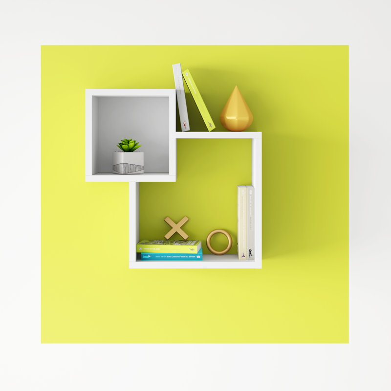 Abberbury 2 Piece Floating Shelf, White
