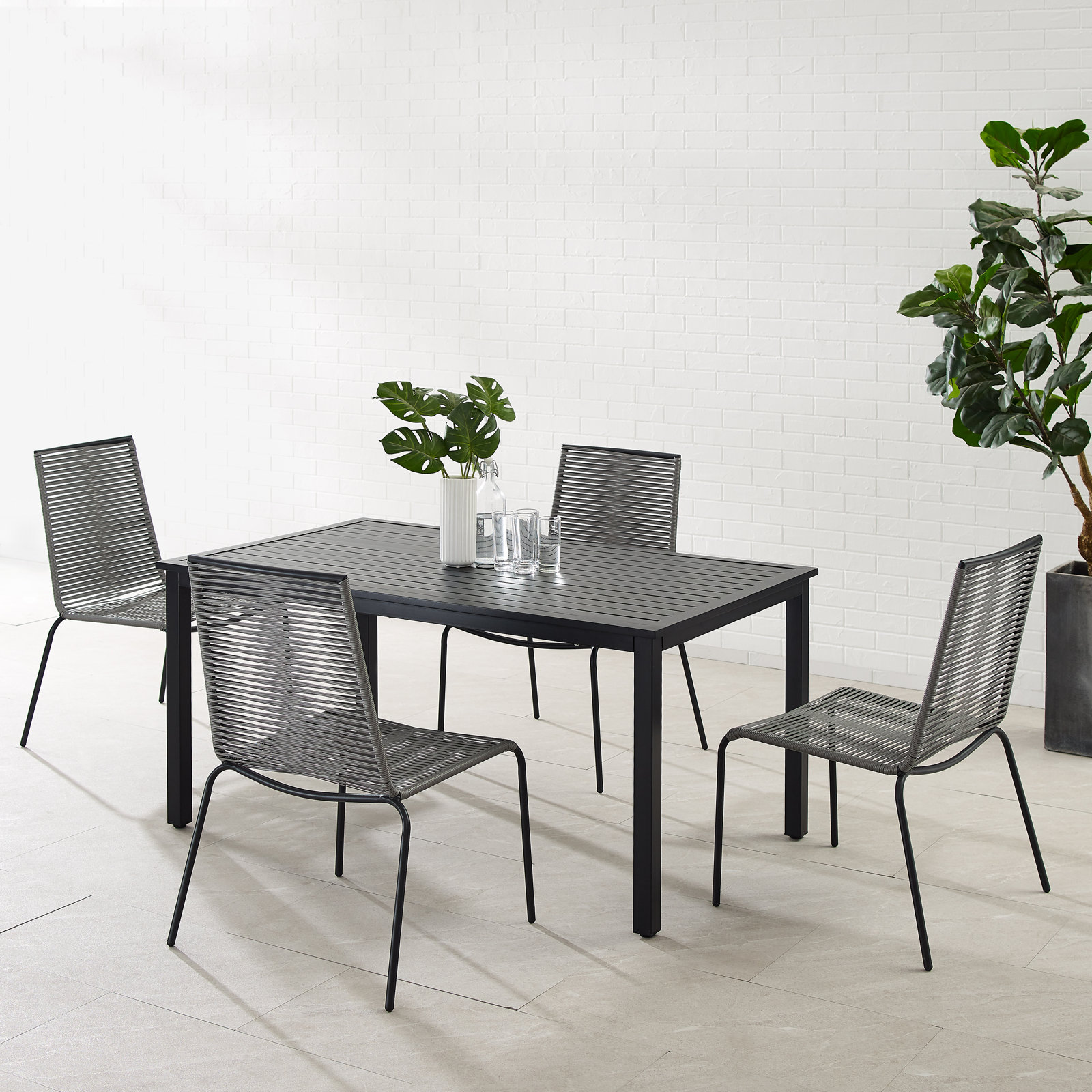 60" Patio Dining Set