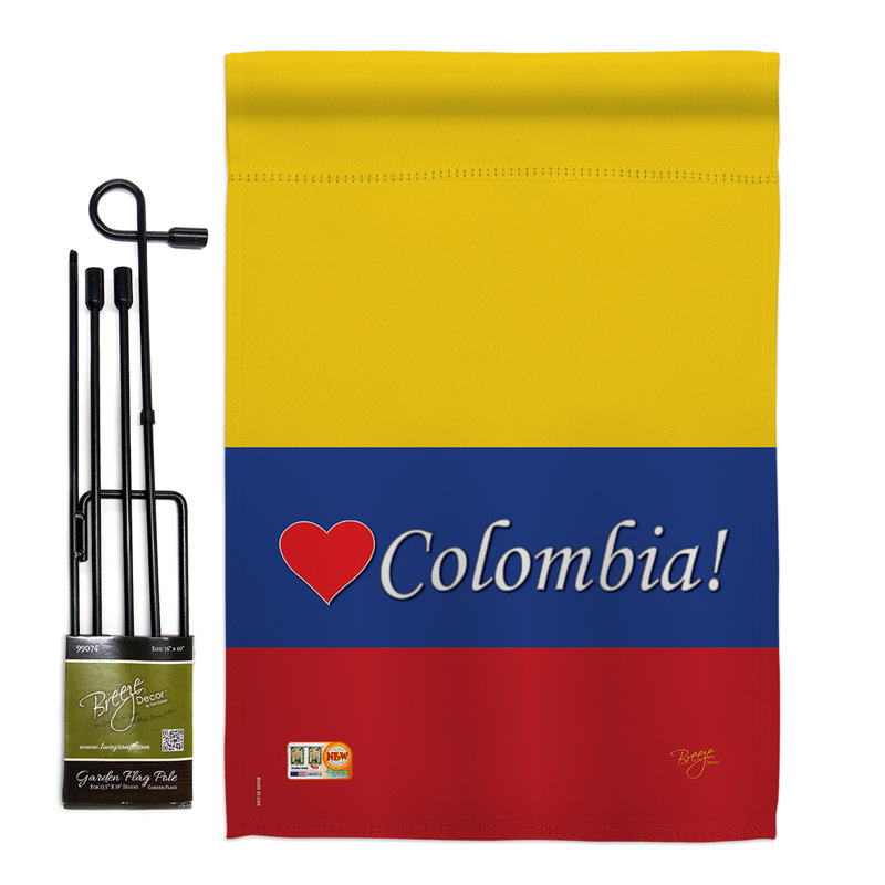 Double Sided 18.5'' H x 13'' W Polyester Flag Set
