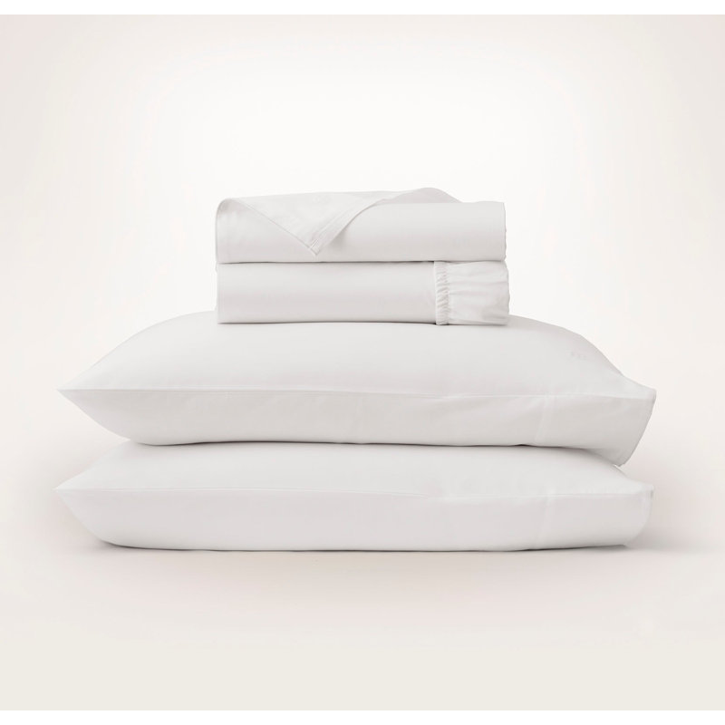 Signature Embellished Sheet Set, King Sheet Set with 4 Additional Pieces (King Pl), White