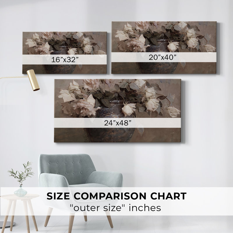 Botanical Series-CD XXXI - Toile tendue avec châssis - Prêt à accrocher, H 24 po x l 48 po