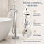 Robinet de baignoire autoportant moderne avec douche à main et bec cascade-134321002
