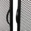 Écran de foyer attrayant en fer, noir mat - pièce décorative, H 29,91 po x l 40,62 po