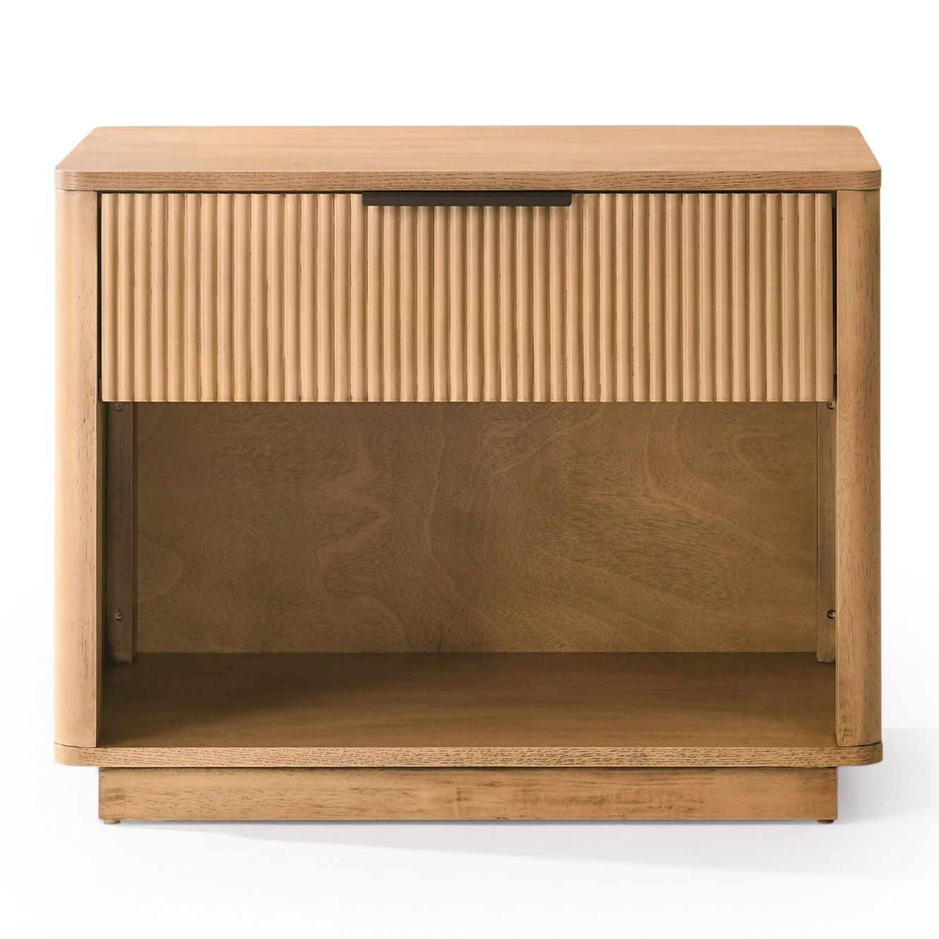Akira 1 - Drawer Nightstand, White Oak