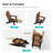 Folding Adirondack Chair with Retractable Ottoman & Cup Holder, 3-Position Adjustable for Patio, All-Weather Outdoor Seating-51384005