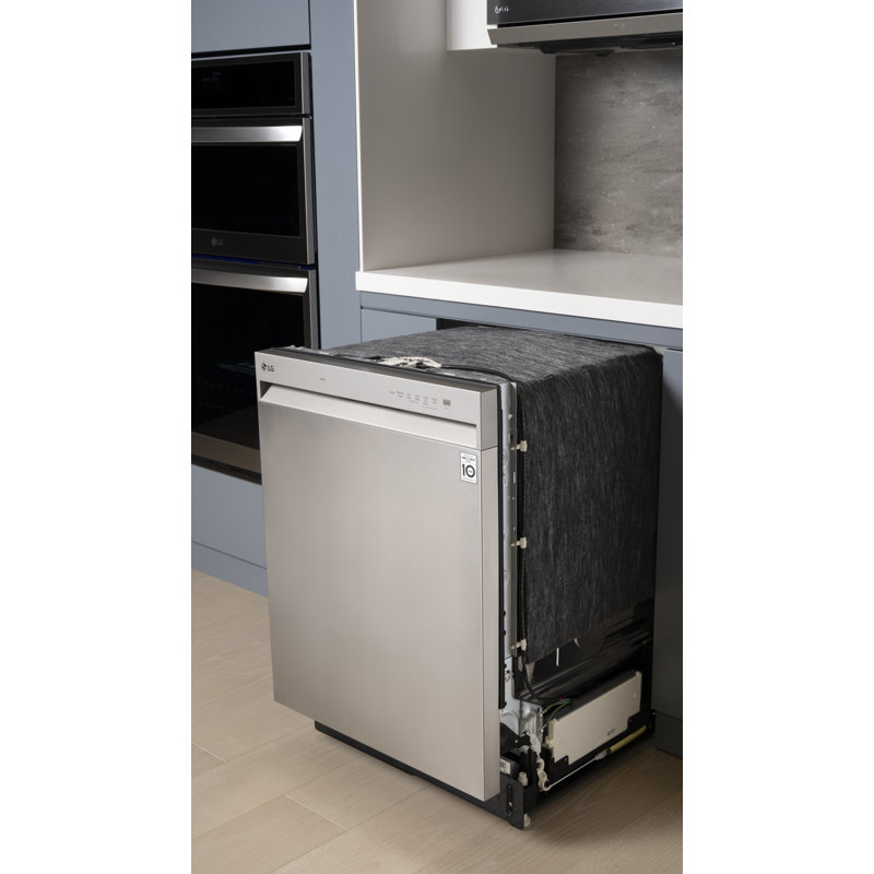 Lg Studio Smart Top Control Dishwasher With 1-Hour Wash & Dry, Quadwash Pro, Truesteam And Dynamic Heat Dry, Silver