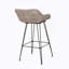 Tabouret de bar en PE avec coussins confortables et pieds en épingle à cheveux en métal durables pour une utilisation extérieure