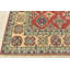 Tapis rouge en laine noué à la main de conception unique 8 pi 1 po x 9 pi 7 po Gabil