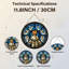 Panneau de vitrail 12 "H Jesus Angels-2072996145