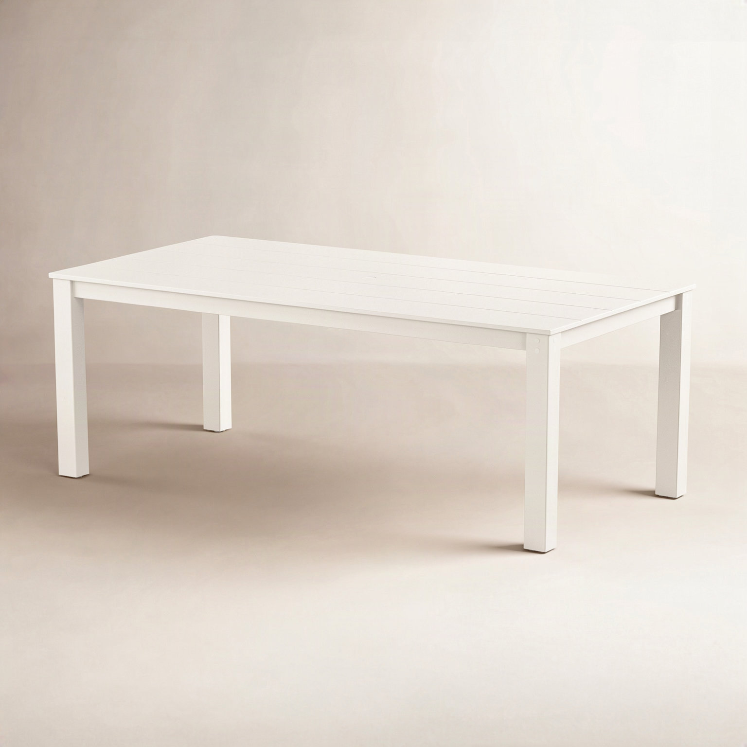 POLYWOOD® Tables 72" Patio Dining Table, Sand