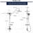 Shower With Rain Showerhead And 5 Handheld Shower, Rust-, Brushed Nickel Faucet 5 Spray Settings Hand Wall Mount Design, Stainless Steel,
