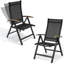 Chaises de salle à manger pliantes réglables pour l'extérieur en aluminium-216141302-206098033