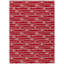 Tapis intérieur / extérieur en polyester rouge rubis tissé à la machine Lagro-87396069