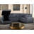 Corduroy U-Shape Sectional With Pull Out Bed & Storage Chaise + 6 Pillows-414281538-414278566