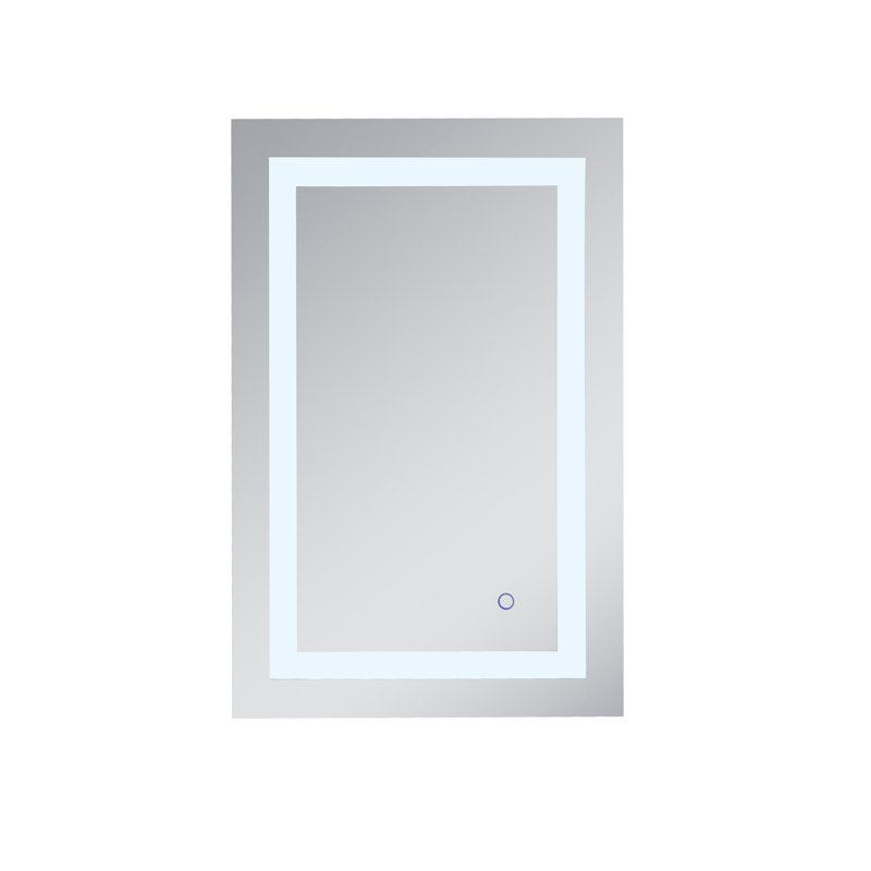 Scoles Flat LED Wall Mirror, 30" x 20"