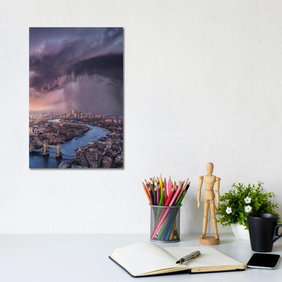 London Tears by Brent Shavnore - Wrapped Canvas Print