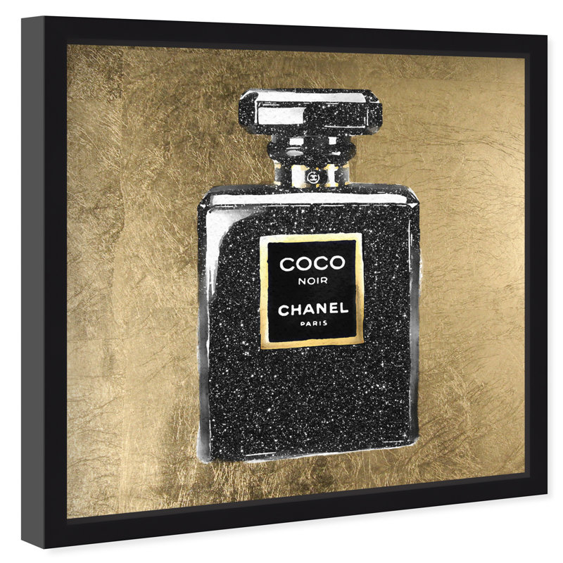 Classic Glitter Noir Print by Oliver Gal, 16" H x 16" W