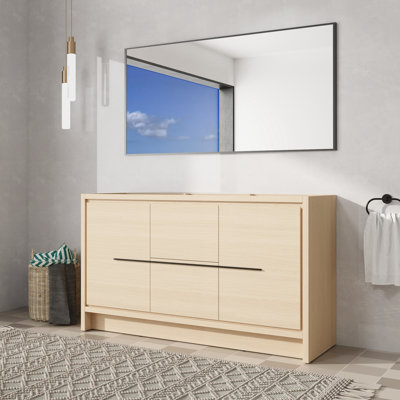 60'' Double Bathroom Vanity Base