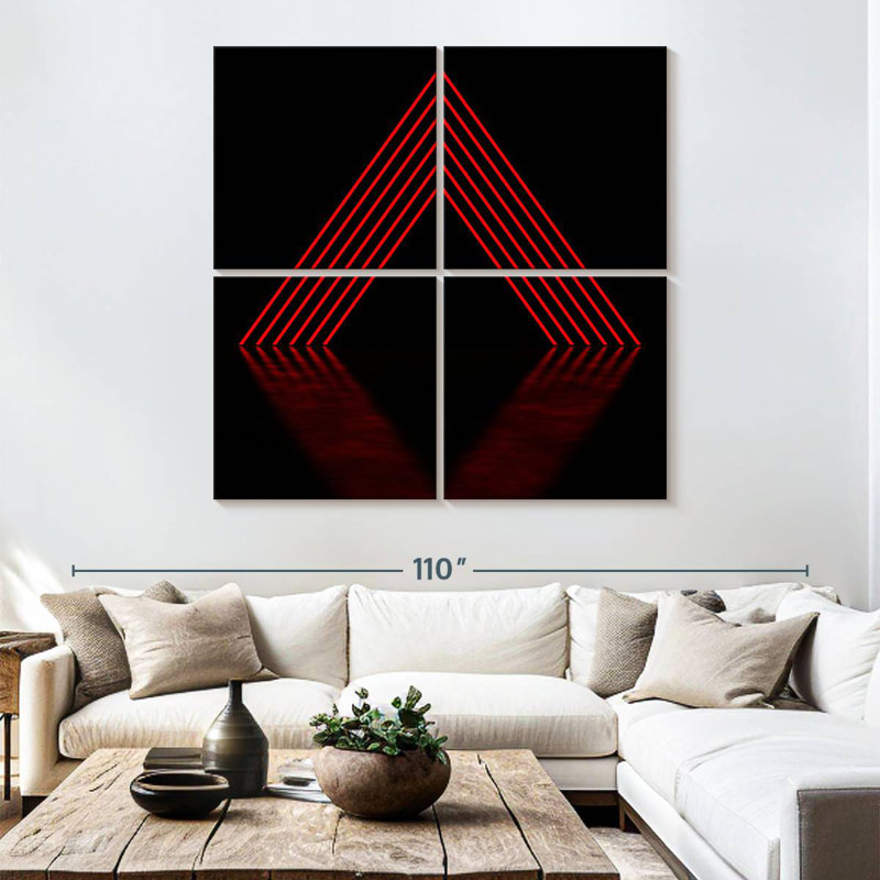 Geometric Pyramid Stack, 74" H x 74" W