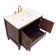 Lilly's 36"L Free Standing Vanity in Dark Walnut