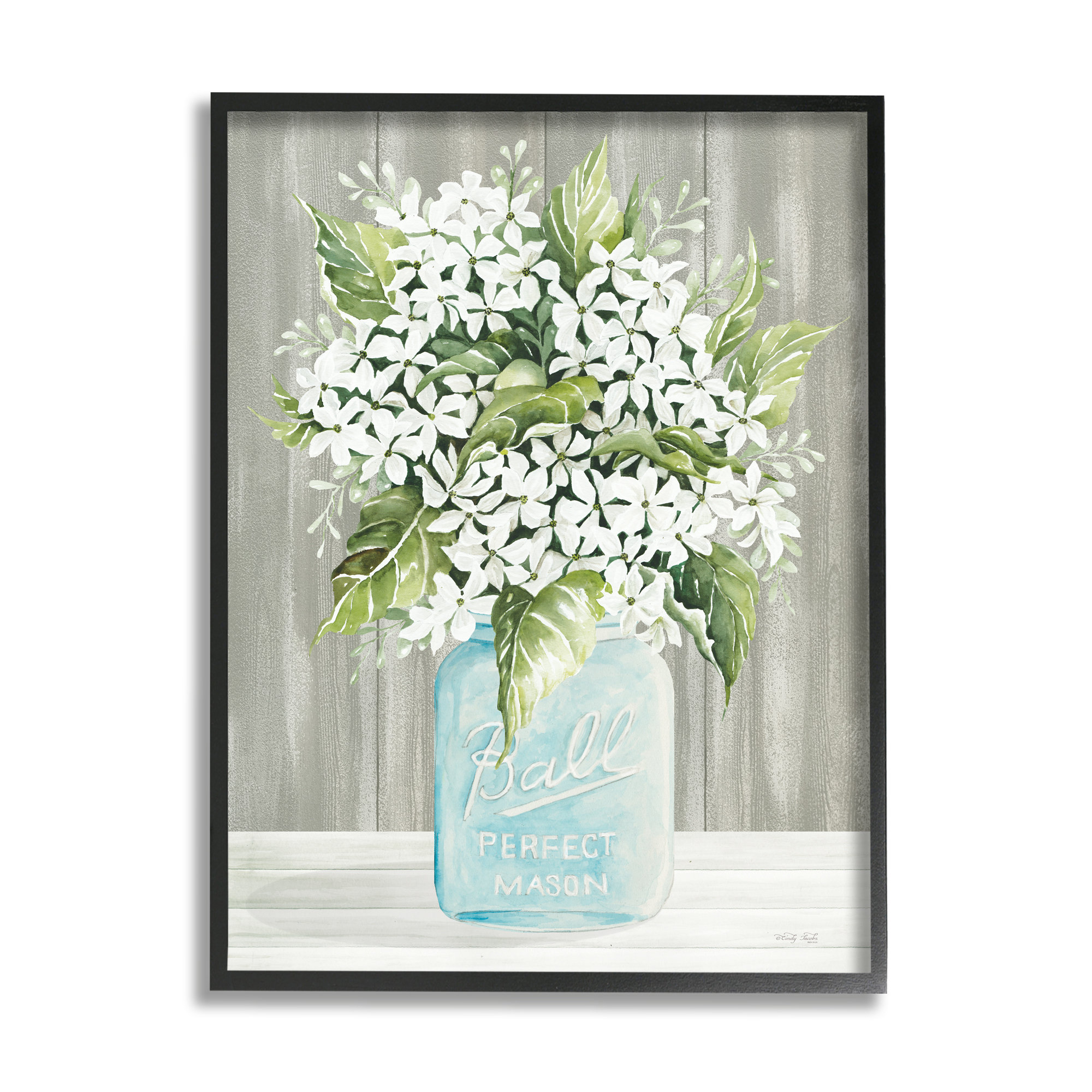 Stupell Industries Cindy Jacobs Framed 12-in H x 12-in W Inspirational Print at