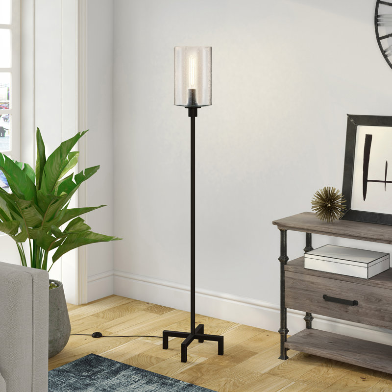 Panos 66.25'' Traditional Floor Lamp, Blackened Bronze