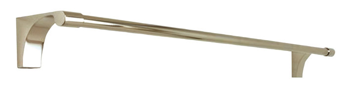 Luna Wall Mounted Towel Bar, Polished Nickel