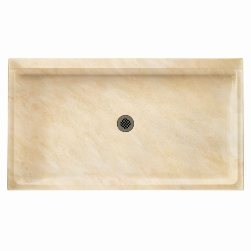 34'' W 54'' D Rectangular Single Shower Base, Mountain Haze