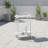 Bar & Serving Cart with 2 Shelves – White Steel Frame on Wheels – VALEN