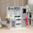Play Kitchen Set For Kids, Kids Kitchen Playset With Lights Sounds, Apron And Chef Hat, Ice Maker, Microwave, Towel Rack, Utensils, Range Hood, Fun With Friends, For Ages 3-6 Years, White