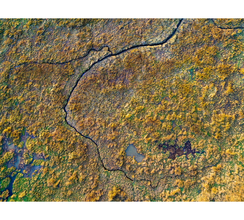 Abstract Aerial Landscape II Print by Frank Peters, Wrapped Canvas, No Mat, 30" H x 40" W