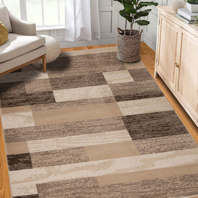Tapis beige résistant aux taches