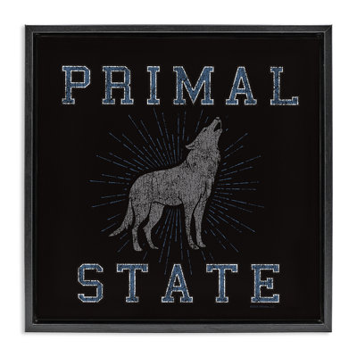 Art mural sur toile Primal Wolf State par Spirit Animals / Life Is High