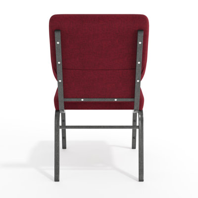 Chaise d'église polyvalente empilable en tissu 21 po Hercules Series