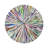 Fireworks Vegan Leather Round Pebble Placemat-69604073