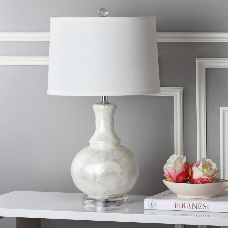Lampe de table blanche 25 po Menezes