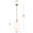 1 Light Pendant with Clear Glass-111187490-111187494-111187497