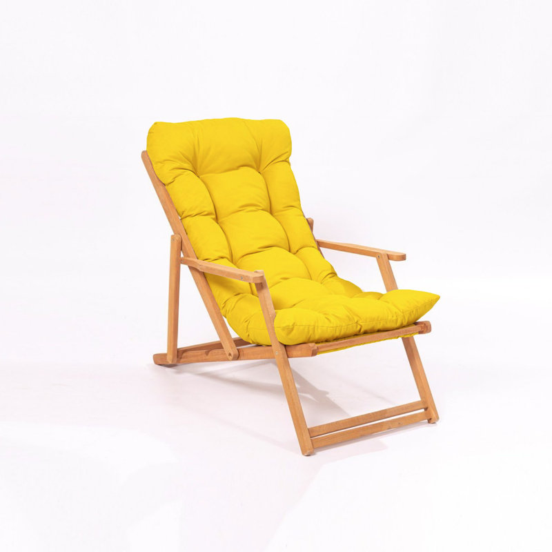 Phillippi Folding Deck Chair, Yellow