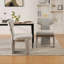 Ensemble de 2 chaises de salle à manger rembourrées en chenille de 22,05 po de largeur avec pieds en bois d'hévéa-1342001904-1342001906