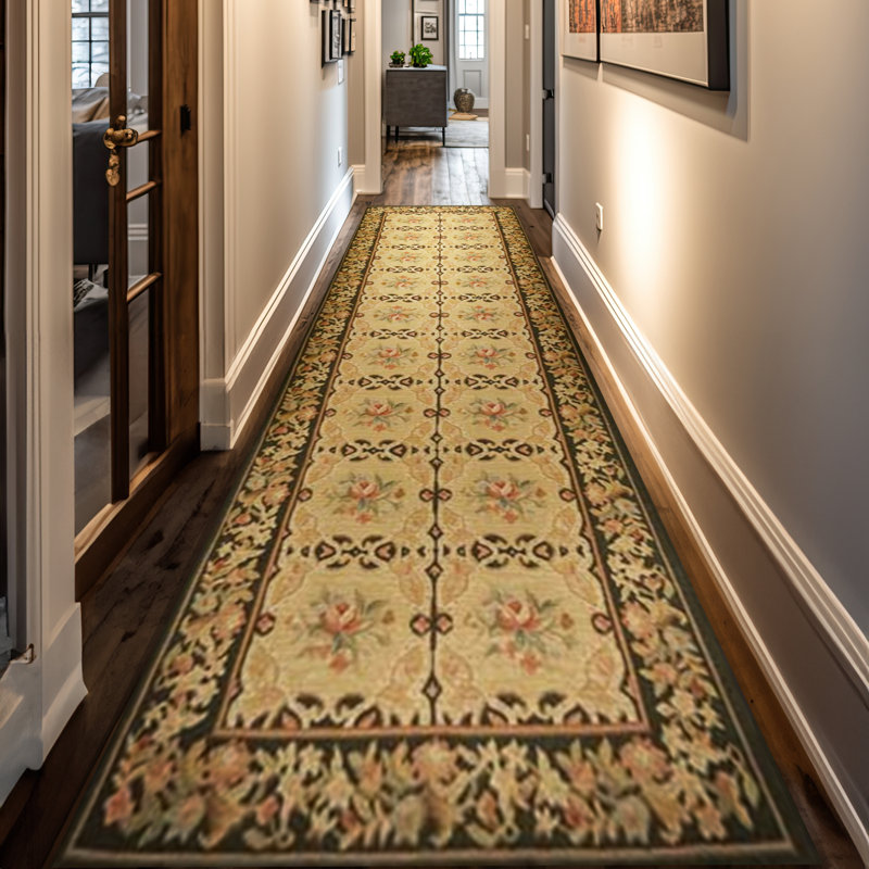Wool Oriental Area Rug, Runner 2'6" x 6'