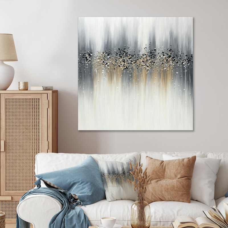 «Gentle Grey Serenity», reproduction d'art sur toile, H 24 po x l 24 po x P 1 po, Toile tendue