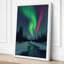 Aurora Over Winter Valley Scandinavian - Wrapped Canvas-153944170-153944164