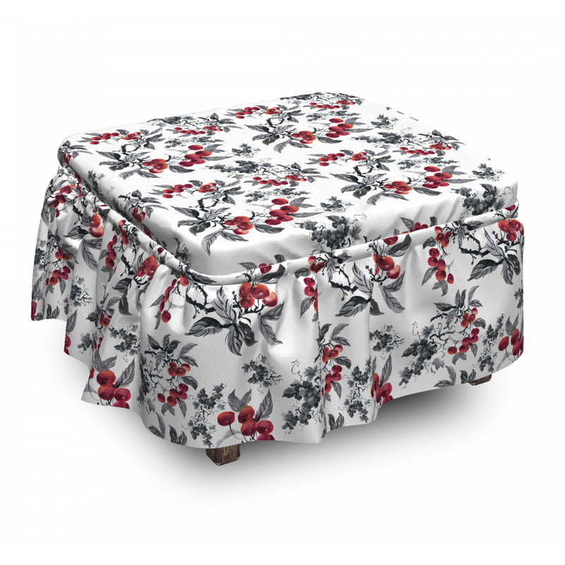 Box Cushion Ottoman Slipcover